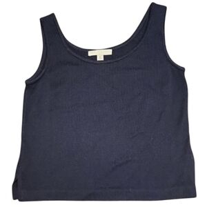 St John Knit Tank Top Navy Blue